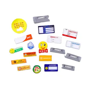 KINDABADGE custom changeable printing abs pvc acrylic plastic or metal reusable magnetic name badge