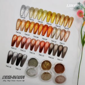 2026 New Arrivals Magic Mirror <b>Chrome</b> <b>Powder</b> <b>Nail</b> Art Coating Pigment Super Smooth <b>Chrome</b> <b>Powder</b> - Product Image 1