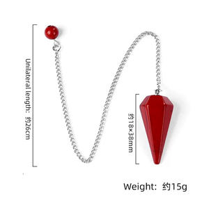 Pendolo di Cristallo in Vendita, Intagliato a <span class=keywords><strong>Mano</strong></span>, Pendolo Energetico in Quarzo Ametista per Guarigione e Decorazione - Product Image 3