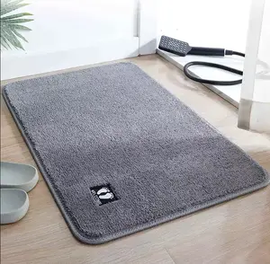 Kualitas Tinggi Mudah Dibersihkan Non-Slip Keset Kamar Mandi Karpet Tahan Air Microfiber Chenille Karpet Lantai Tikar