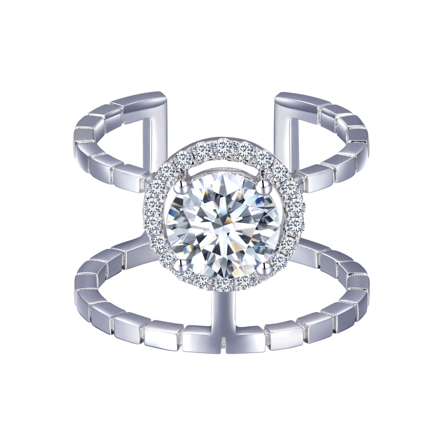 เพชรแล็บเกรด 18K ขนาด 1 กะรัต