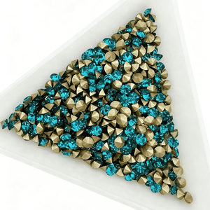 Cristais de Strass Stellux A193 Redondos com Fundo Pontudo, o Toque Perfeito Brilhante para Arte de Unhas Femininas, Roupas e Acessórios - Product Image 3