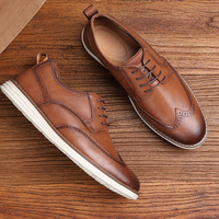Chaussures en cuir décontractées pour hommes, respirantes, à enfiler, pour l'été, nouvelle collection, très vendues