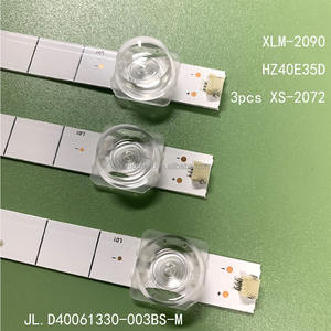 XLM-2090 6LED 3 Adet Alüminyum TV <span class=keywords><strong>LED</strong></span> Arka Işık Şeridi, 2700K Sıcak Beyaz Işık CRI 85 <span class=keywords><strong>DC</strong></span> <span class=keywords><strong>3V</strong></span> - Product Image 2