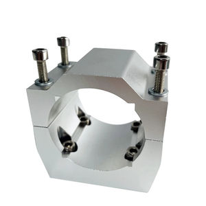 CNC彫刻ルーターマシンモーター取り付けホルダー用4本ネジ付き52mmアルミニウムスピンドルクランプモーターブラケット - Product Image 1