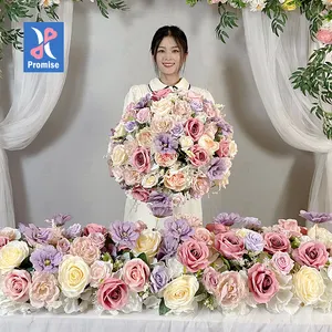 Promesse 2022 nouvel arrivage fournitures de mariage décoration de mariage centres de table en soie Rose boule de fleur artificielle boule de fleur artificielle