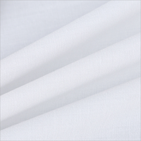 Tissus en popeline blanc uni en polyester/coton TC 65/35 45*45 133*72 150cm pour chemises, vente en gros