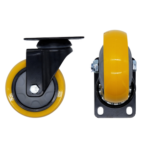 Rodízios Industriais Rotativos Amarelos de TPE de 5 Polegadas de Tamanho Médio para Carrinhos de Mão - Nova Personalização SYSanajang - Product Image 6