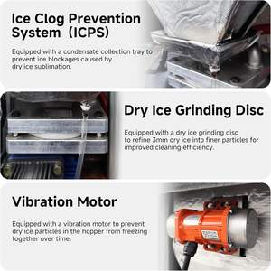 Machine de sablage à glace sèche G20 abordable pour le nettoyage des taches et de la rouille des sols d'entrepôts et d'usines - Product Image 6