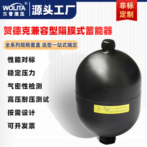 ถังเก็บน้ำมันไฮดรอลิก Wollit Diaphragm Accumulator ขนาด 169 มม. ความดัน 210 บาร์ สำหรับใช้งานในอุตสาหกรรม - Product Image 4