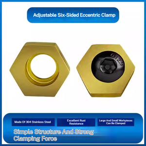 Ok <strong>Vis</strong> M4 M5 M6 M8 <strong>M10</strong> M12 M16 Hexagonal Eccentric Fixture Clamps Stainless Steel Anchor Clamping with Nut Workholding Threaded - Product Image 4