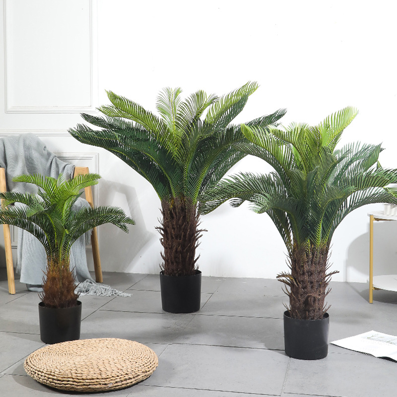 Hot Selling Living Room Decor Cycas Revoluta Palm Trees Artificial Sago  Palms Plastic Cycas Bonsai Plants for Home Decor| Alibaba.com