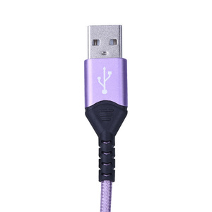 Lung Kay <b>Usb</b> <b>To</b> Type C Data <b>Cable</b> 3A Fast Charging Red Braided For Android And Apple Devices - Product Image 3