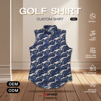 Tenues de golf pour femmes, polo sans manches, tissu extensible 4 directions, doux et respirant, design personnalisé, ensemble de golf athlétique pour femmes, OEM ODM