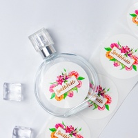 Autocollants personnalisés avec logo, autocollants personnalisés pour tubes de gloss à lèvres, autocollants pour base de gloss à lèvres, étiquettes transparentes pour marque privée