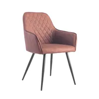 Chaise de salle à manger en cuir véritable Luxe moderne Restaurant Hall Pieds en bois Chaises de salle à manger Chaises de salle à manger