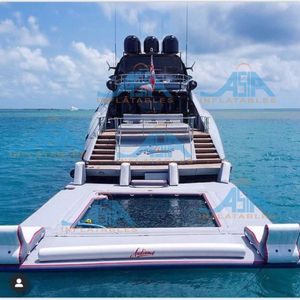 Gran venta portátil piscina de regazo Netted, caja red de protección de medusas, piscina de mar inflable para yates - Product Image 1