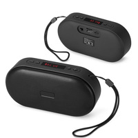 Haut-parleur portable d'extérieur mini radio avec écran LCD, Bluetooth, lecteur de musique FM, subwoofer, en plastique, bidirectionnel – Meilleure vente en Afrique