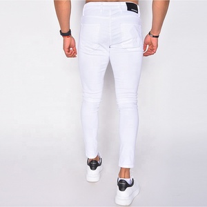 Alta calidad <span class=keywords><strong>Jeans</strong></span> <span class=keywords><strong>Blancos</strong></span> <span class=keywords><strong>Jeans</strong></span> <span class=keywords><strong>blancos</strong></span> Moda Stretch Skinny Denim <span class=keywords><strong>Jeans</strong></span> Hombres - Product Image 2