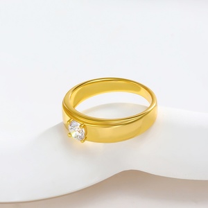 Latest 18K Gold Plated Wedding <b>Ring</b> <b>Set</b> Bulk Wholesale Includes Diamond and Brass <b>Rings</b> for <b>Women</b> for Engagement - Product Image 3