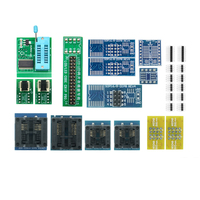 Programador USB SPI Original CH554T XP866 + 15 Adaptadores Sop8/16 Compatible con 24 25 93 95 EEPROM Flash Bios Minipro Rápido Universal