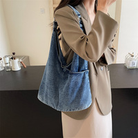 Sac Tendance 2024 Nouvelles Femmes Designer Niche Denim Sacs Fourre-Tout En Gros Jean Bourse Hobo Voyage Shopper Sac Accrocher Sacs Pour Dames