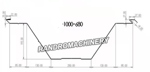 RANDRO 0.8 - 1.5mm 마이크 120 <span class=keywords><strong>K</strong></span> 스팬 아치형 지붕 패널 기계 <span class=keywords><strong>K</strong></span> Q 스팬 곡선 건물 기계 지붕 롤링 성형 기계 - Product Image 4