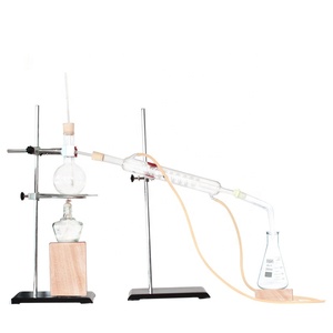 Juego de destilación de laboratorio de 250ml, aparato de destilación al vacío, equipo de experimento químico, instrumento de enseñanza de extracción - Product Image 1