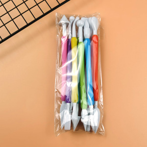 9 ชิ้นพลาสติกคู่หัวแกะสลักน้ําแข็งเค้กตกแต่งชุดเครื่องมือ Decoracion de Pasteles Herramientas F Ondant เครื่องมือการสร้างแบบจําลอง - Product Image 4