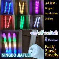 Bâtons en Mousse LED Lumineux Fluo, Doux Bâtons LED Clignotants pour Rave, Concert, Fête, Noël et Pâques