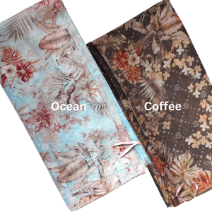 Hijab en coton à manches courtes de la série Keiko, imprimé numériquement, haute couture, élégant, pour adultes, disponible en 10 couleurs tendance - Product Image 4
