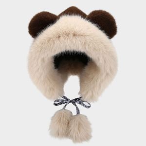 New Stylish Rabbit Ears Winter <b>Hat</b> Hot Selling Cute Fashion Fur Fur Trapper <b>Hat</b> - Product Image 1