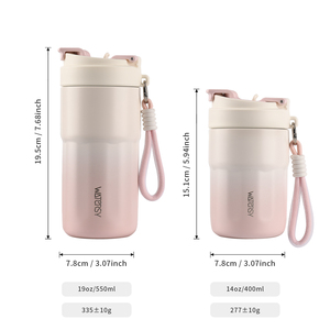 วอเตอร์ซี่แก้ว316หรู19ออนซ์14ออนซ์พร้อมหลอดดูดสเตนเลสสตีลด้านในแก้ว Lululemon สำหรับการประชุมเชิงปฏิบัติการกลางแจ้ง - Product Image 3