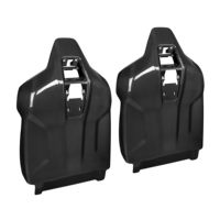 Housse de siège en fibre de carbone 100% sèche, style OEM, compatible avec BMW G90 G99 M5 2025+, accessoires de voiture, housse de dossier de siège intérieur, 2 pièces