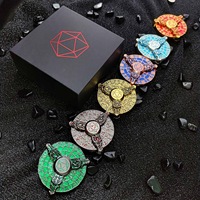 Dés à 20 faces en métal pour jeux de rôle (RPG) et D&D, 7-en-1, avec boîte cadeau, pour jeu de société