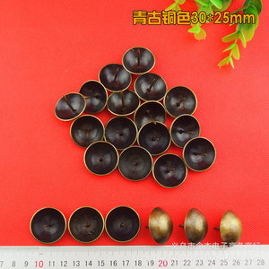 Clous décoratifs antiques 30*25mm en bronze, rivets à tête bouton en acier au carbone pour portes - Product Image 2