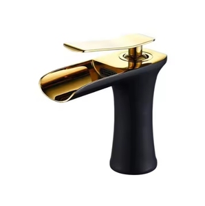 现代瀑布单手柄单孔瀑布浴室水槽水龙头 - Product Image 1