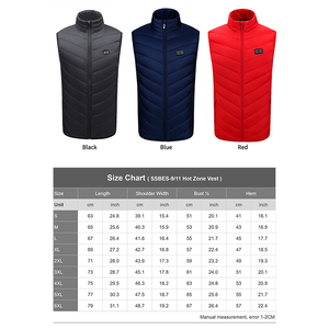 Chaleco Térmico Eléctrico de 11 Zonas de Calor, Prenda de Invierno para Hombre, Color Negro, Personalizable, Unisex, Ropa con Calefacción - Product Image 5