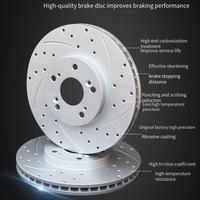 Rotor de frein en deux parties de 380 mm de qualité supérieure, perforé et rainuré, pour Porsche 911 et Mercedes-AMG