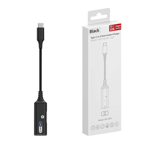 อะแดปเตอร์หูฟัง 2-in-1 ชาร์จไฟ DC และแปลงสัญญาณเสียง AUX USB-C เป็นแจ็ค 3.5 มม. พร้อมระบบป้องกันไฟฟ้าลัดวงจร สำหรับ iPhone 15 - Product Image 1