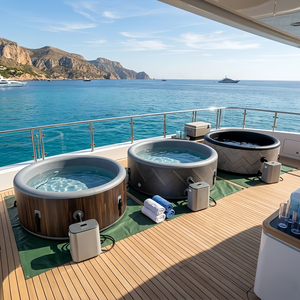 Spa de plein air <span class=keywords><strong>gonflable</strong></span> portable avec massage pour 1 à 6 personnes, <span class=keywords><strong>jacuzzi</strong></span>, piscine à bulles - Product Image 1