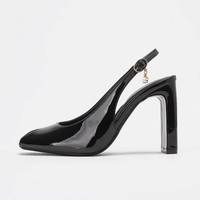 Sandales à talons hauts pour femmes, style peep toe, design original, talon épais, chaussures à talons pour l'automne