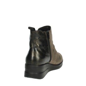 Stivaletti autunno/inverno zeppa con tacco alto scarpe con plateau traspirante cotone crescente stampato modello occidentale IV220291 - Product Image 3