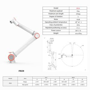 Brazo Robótico FR20 de 20 kg y 1854 mm de Carga Útil, Manipulador Robótico Industrial de 6 Ejes para Soldadura, Manipulación y Trabajo Colaborativo - Product Image 3