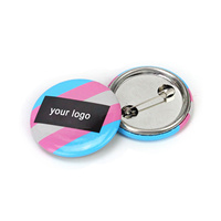 Badges à épinglette ronds de 58 mm en plastique personnalisés en gros, impression personnalisée