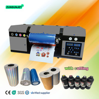 Zunsunjet Nouveau Produit Fournisseur D'or A3 Machine A Impression Uv Dtf Machine Rouleau Imprimante Pour Logo Autocollant