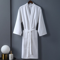 Ventes directes d'usine Salon de beauté hôtel coton peignoir mince été gaufre Robe Couple peignoir pyjamas en gros