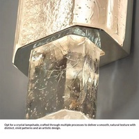 Lampe murale LED en cristal de style postmoderne pour salon, hall d'hôtel et décoration d'allée