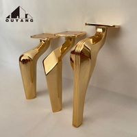 QUYANG Pieds de table en acier inoxydable au design unique de style européen personnalisé Base de table en pierre de luxe pour la décoration de la maison