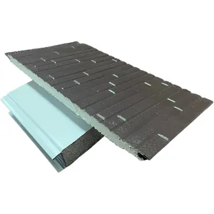 ロックウール2440X610MM軽量プレキャストコンクリートEPSサンドイッチ繊維セメントSIP既製壁パネルサンドイッチパネル